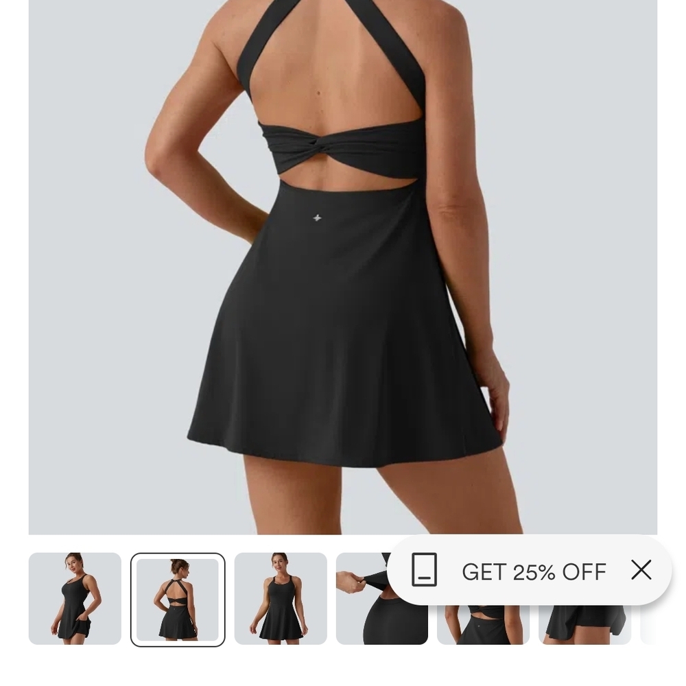HALARA Navy Blue Mini Dress - Picture 3 of 7